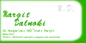 margit dalnoki business card